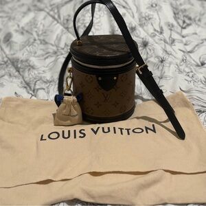 Louis Vuitton Brown Monogram Circular Vanity Crossbody with Black Strap